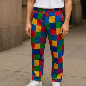 Color Block Golf Pants by David Smith